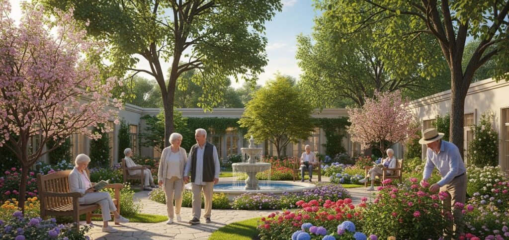 Senior care homes with food and facilities